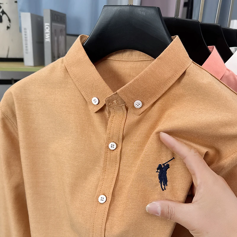 Winter Heavyweight Embroidered Sweatshirt Men's Round-Neck Thickened Fluffy Fleece Casual Brand One-Piece Fleece Knitwear - Image 5