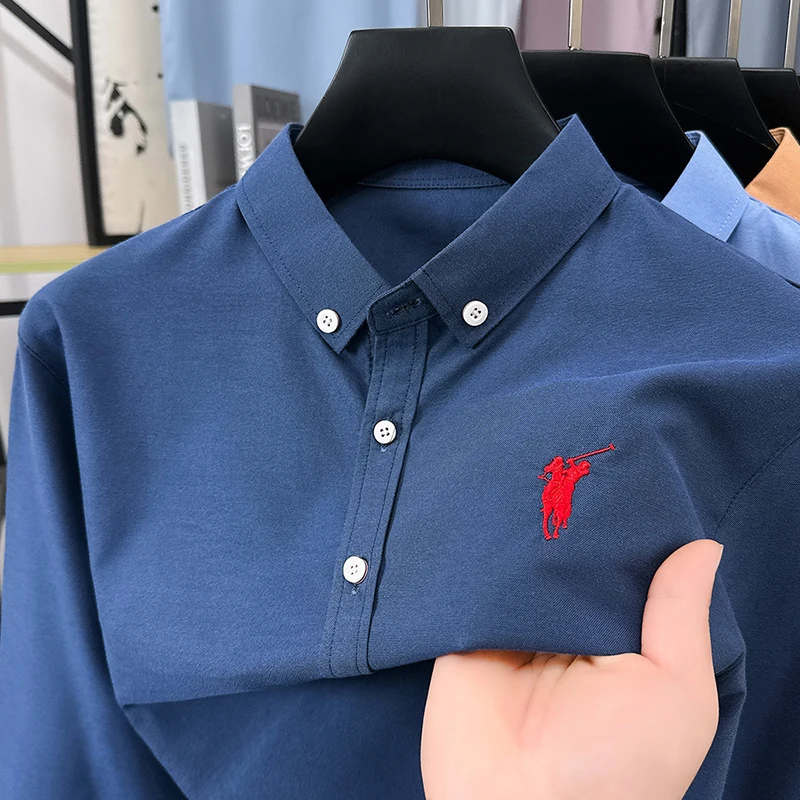 Winter Heavyweight Embroidered Sweatshirt Men's Round-Neck Thickened Fluffy Fleece Casual Brand One-Piece Fleece Knitwear - Image 2