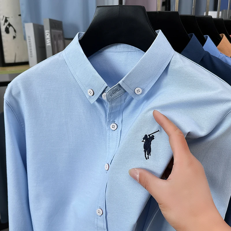 Winter Heavyweight Embroidered Sweatshirt Men's Round-Neck Thickened Fluffy Fleece Casual Brand One-Piece Fleece Knitwear - Image 4